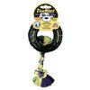 Mammoth Pet Products Tire Biter Paw Track with Rope Dog Toy in Black [Set of 2] Size: Small (6" H)