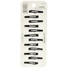 Scunci Countour, Snap Hair Clips, Black - 12 Count