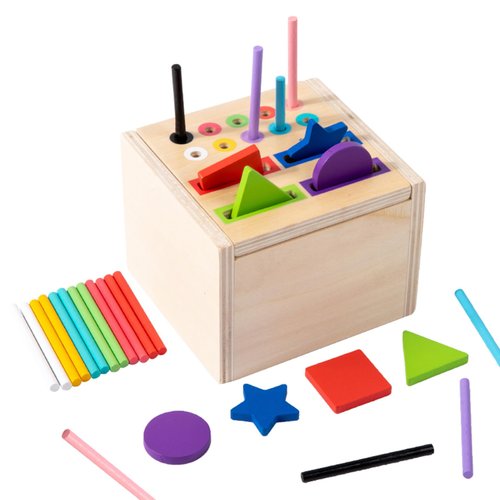 Color Sorting Toys for Toddlers 2 3: Fine Motor Skill Toys for 2-3 Year Old| Color Matching Toys Preschool Learning Activities| Busy Board Matching Game for Baby Boys and Girls Gifts