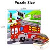 Puzzles Toys for Kids for Age 2-5, 9 Pieces Vibrant Wooden Animals & Vehicle Kids Educational Puzzles for Toddlers, Set of 6 Preschool Puzzle Autism Children Puzzles Learning Toys(6 Puzzles)