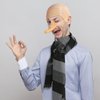 2 PCS Bald Caps Halloween Latex Bald Head Wig Cap Makeup Costume Accessories Adult Cosplay Party Supplies