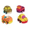 B. toys- Soft Vehicles Pull Back Cars- Kid Powered cars for toddler- 12 months +