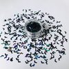 10 Grams/Pack - 5mm Black Bat Shape Sequins Glitter Halloween Festival Rave Beauty Makeup Face Body Nail Art Decoration LB1000