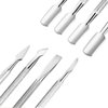 4PCS Cuticle Pusher Remover and Cutter,Acetone Gel Nail Polish Remover Stainless Steel Manicure Pedicure Tools,Cuticle Peeler Scraper for Fingernails and Toenails Cuticle Nail Polish Peeler Scraper