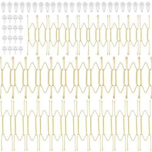 36 Pieces Plate Hangers 6/8/10 Inch Wall Plate Holder Stainless Steel Platter Wall Hanger Invisible Decorative Wire Plate Hangers Holders with 36 Pcs Wall Hooks 144 Pcs Tip Protectors for Antique Art