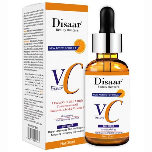 DISAAR BEAUTY Orange Vitamin C Facial Serum Hyaluronic Acid Moisturizing Repair Skin Restore Hydration 30ml/1.01fl.oz