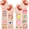 Motivational Quotes Temporary Tattoos Stickers Inspirational for Women Adults Teens Student Kids 96PCS Tattoo Birthday Party Supplies Favors Decorations School Classroom Prizes Rewards Gifts Ideal