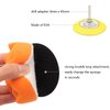 Car Headlight Restoration Kit, 3 Inch Car Polishing Sanding Discs with 1/4 Inch Shank Backing, Scouring Pads, Buffing Sponge, Soft Interface, Woolen Buffer, 41PCS