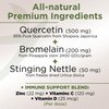 Quercetin with Vitamin C and Zinc - Nettle Quercetin - Quercetin 500mg - Quercetin with Bromelain - Zinc Quercetin + Vitamin D3 - 360 Veggie Caps - (Non-GMO, Gluten-Free, Vegan) 6 Month Supply