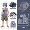 Kyson Kids Train Engineer Costume Train Conductor Dress Up Kit for Train Themed Birthday Party Halloween Dress Up Career Day (Dark Steel Blue)
