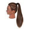 RYHAIR 30 Inch 20% Real Human Hair Mannequin Head Cosmetology Manikin Manican Doll Practice Head with Stand for Training Styling Braiding Curling Cutting Display