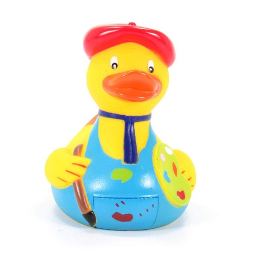 Yarto Famous & Historical Rubber Duck Bath Toys | Educational | Child Safe | Tested for Ages 0+ | Collectable | Party Favors | Cake Toppers (Painter)