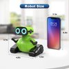 HONGCA Kids Robot Toys, Rechargeable Remote Control Robot Toy with Touch Sense Recording Programming Music LED Eyes Dance Moves Flexible Head/Arms, RC Toys for Kids Boys Girls Age 3+ Birthday Gifts