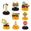 Zonon 8 Pcs Construction Theme Birthday Party Supplies Decorations Construction Table Decorations Centerpieces Truck Honeycomb Centerpieces Kids Dump Car Cone Construction Theme Party Supplies