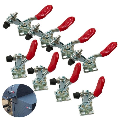 MIKMAYTOO Small Quick Release Horizontal Toggle Clamp 201A Hand Tool 60 lbs / 27kg (201-8PACK)