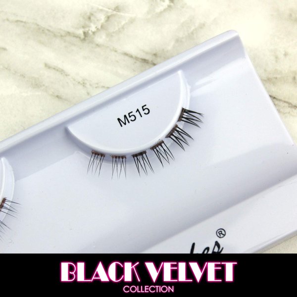 Elegant Lashes M515 Black Velvet | Premium Cruelty-Free Faux Mink Under-Lower-Bottom False Eyelashes