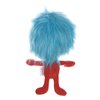Dr. Seuss for Pets The Cat in The Hat Thing 1 Big Head Plush Dog Toy | Small Dog Toys, 9 Inch Dog Toy from The Cat in The Hat | Red, White, and Blue Stuffed Animal Dog Toy from Dr. Seuss Collection