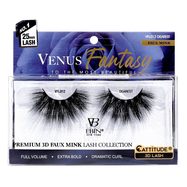 CATTITUDE 3D LASHES Venus Fantasy | 25mm Faux Mink Lashes | Full volume | Extra bold | Dramatic curl - DEAREST