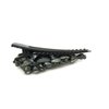 Generic Chuncky gray crystal black metal hair pin alligator clip