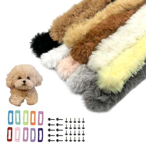 10 Colors Jumbo Fur Material Pipe Cleaners Kits Contains Eyes Noses Clips, Takemay 40 Inches Chenille Stems Pipe Cleaner Craft Pipe Stems for Kids DIY Arts Projects and Craft Supplies Decorations