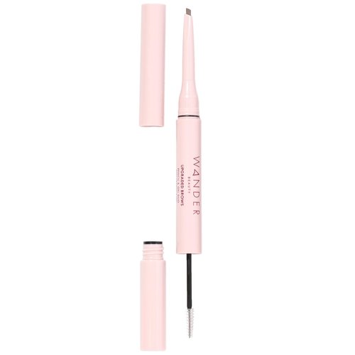 Wander Beauty Upgraded Brow Pencil & Eye Brow Gel Duo - Taupe - 2 in 1 Eye Brow Makeup With Castor Oil, Peptides, and Panthenol - Two-Sided Brow Filler, Definer, & Lifter for Fuller Brows - 0.05 fl oz
