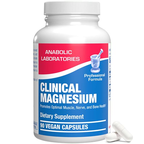 Triple Magnesium Complex 400 mg - 90 Vegan Capsules - Magnesium Chelate, Citrate, and Malate - Cl...