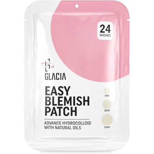 Glacia Spot Patches 24 Pack of Hydrocolloid Skin Patches for All Skin Types – Gentle and Natural Patches for Clear and Smooth Skin