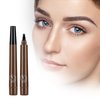 2025 New Magic Eyebrow Pencil, 3D Waterproof Microblading Eyebrow Pencil Contouring Pen for Perfect Brows, Get Natural, Fine Strokes with the 4-Tip Precise Brow Pen (A2 - Dark Brown)