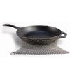 The Ringer - The Original Stainless Steel Cast Iron Cleaner, Patented XL 8x6 Inch Design