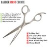 FAHIFA Professional 6.5” Straight Barber Scissors/Sharp 440c Japanese Stainless Steel Hair Cutting Shears For Men & Women/Scissors Easy Grip Handles
