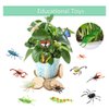 PINOWU 27pcs Bug Toy Figures Playset for Kids Boys, 2-6” Fake Bug Insects - Fake Spiders, Cockroaches, Scorpions, Crickets, Lady Bugs, Butterflies and Worms for Education and Christmas Party Favors