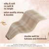 Hetto Blonde Weft Extensions Sew in Human Hair 20 Inch Weft Hair Extensions Real Human Hair Ash Blonde Highlighted Sew in Weft Human Weaving Hair Extensions 100g