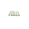 Metallor Acoustic Guitar Bridge Pins String Peg Guitar Parts Replacement Pack of 6 Pieces White with Black Dot.