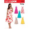 New Look Sewing Pattern Misses Dresses, Size A (8-10-12-14-16-18)