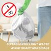2.6 Gallon Small Trash Bags, Magesh 2.6 Gallon Trash Bag Strong, Leakage-Free, Small Garbage Bags 2.6 Gallon Unscented Thick for Bathroom, Office, Kitchen Small Trash Can, 100 Bags, Clear