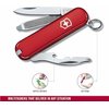 Victorinox Rally Swiss Army Knife, Compact 9 Function Swiss Made Pocket Knife with Magnetic Phillips Screwdriver, Bottle Opener and Key Ring – Red