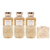 Bath & Body Works Pure Wonder 3 Pack Shower Gel Gift Set Bundle with a Himalayan Salts Springs Bar Soap - Full Size