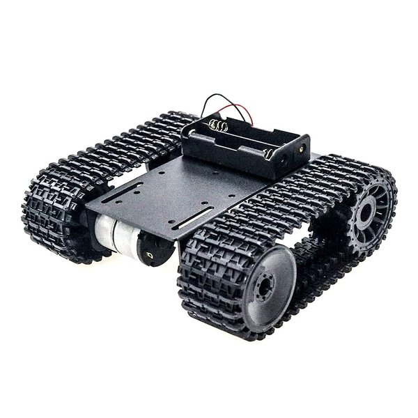 SZDoit Professional Smart RC Robot Tank Car Chassis Platform TP101 for Arduino/Raspberry pi, Metal Tracked Science Robotic Model with Plastic Caterpillar Chain, Remote Control Programmable Robotics