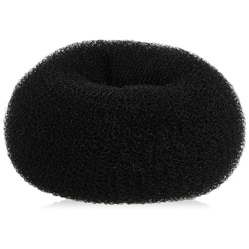 Diane Jumbo Hair Donut, Black, 5.5"