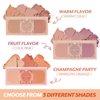 I'm Meme Palette - Afternoon Tea Blusher | Warm Flavor, Warm Tone Blush for Cheek, Natural Makeup, Neutral Tone, 3 Shades Palette, Matte Powder Blush for Face & Cheeks, For All Skin Tones, 0.4 oz