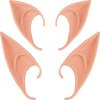 BBTO 2 Pairs Halloween Latex Elf Ears Cosplay Masks Fairy Gnome Ears, Nature Color