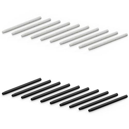 XENCELABS, 20 Pack Replacement Nibs Pens, Contains 10 Standard Nibs, 10 Felt Nibs Tips for Pen Tablets. Compatible: Xencelabs Pen Tablet Bundle, Bundle SE, Medium Standard, Small Standard