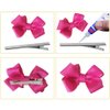 100 Pcs Silver Alligator Hair Clips, 3 Inch and 1.6 Inch Metal Hairdressing Salon Hair Grip Flat Top with Teeth, 2 Sizes