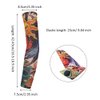 SPOKKI 24 PCS Fake Temporary Tattoo Sleeves Arm Sleeves for Party Body Art and Printed Sports Outdoor Cycling Activities UV Protection for Men Women