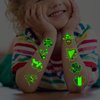 CHARLENT Glow in The Dark St Patrick's Day Temporary Tattoos for Kids - 74 Individually Sheets Luminous St. Patrick's Day Tattoos for Boys Girls Party Favors Goodie Bag Fillers