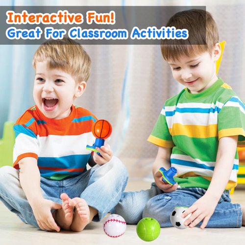 10Pack LED Light Up Spinner Tops Launcher with Gyroscope Motion Colorful Flashing Toys Novelty Bulk Goodie Bag Fillers Gifts Stuffers for Birthday Party Favors