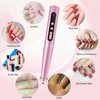 Electric Nail File, LveSunny 12 in 1 Professional Cordless Nail Drill Buffer Machine for Natural Acrylic Gel Nails, Digital Display, 5-Speed F/R, USB Portable Efile, 20000 RPM Electric Nail Care Kit
