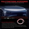 DREAMOTOR 94.5 Inch Car Hood Light Strip, White Exterior Dynamic Car LED Hood Light, Flexible & Waterproof, Universal Exterior Daytime Running Light Strip with Fuse Protection for Cars, SUVs, Trucks