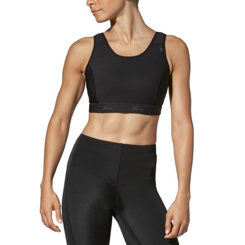 CW-X Women's High Impact Stabilyx Full Figure Sports Bra, Black, 38DD