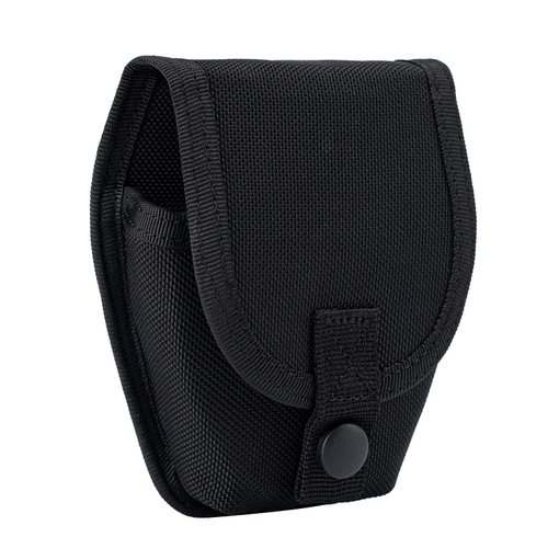 TACNEX Handcuff Case w/Belt MOLLE Strap Clip Cuff Pouch fits Standard Chained/Hinged Handcuffs Nylon Holster Holder Police Law Enforcement Security Corrections Officer Top Flap w/Snap